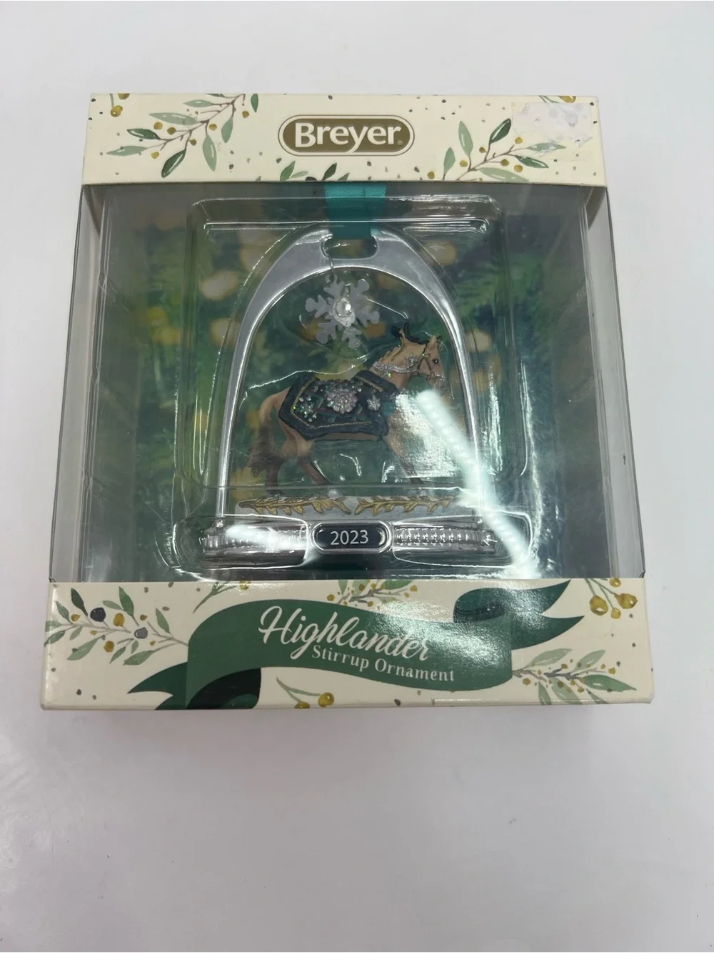 Breyer 2023 Highlander Stirrup Ornament Horse Christmas Holiday Line 24th